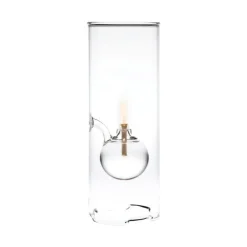 Paustian Wolfard oil lamp, large, clear glass