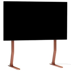 Pedestal Bendy Tall TV stand, dusty rose