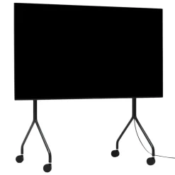 Pedestal Moon Rollin' TV stand, charcoal