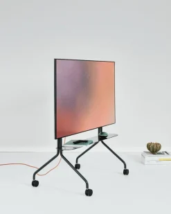 Pedestal Moon Rollin' TV stand, charcoal