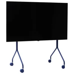 Pedestal Moon Rollin' TV stand, ultra marine