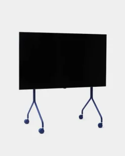 Pedestal Moon Rollin' TV stand, ultra marine