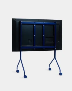 Pedestal Moon Rollin' TV stand, ultra marine