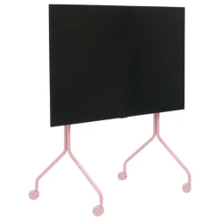 Pedestal Moon Rollin' TV stand, bubble gum