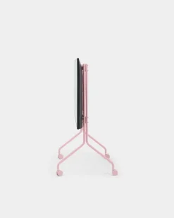Pedestal Moon Rollin' TV stand, bubble gum