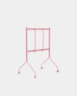 Pedestal Moon Rollin' TV stand, bubble gum