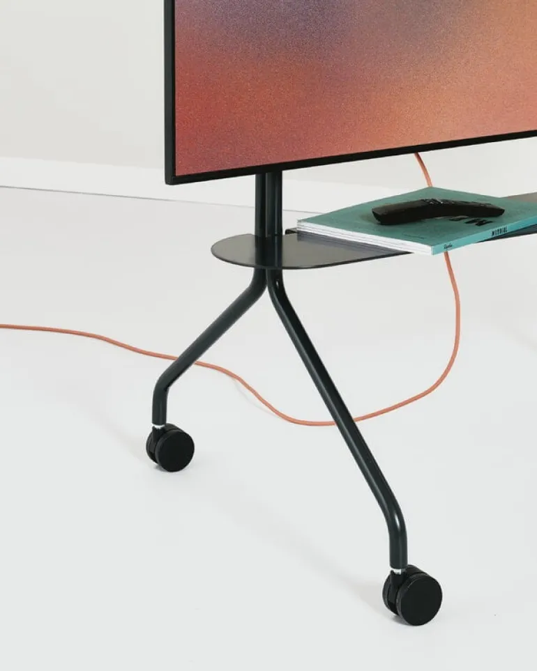 Pedestal Pipe shelf, charcoal