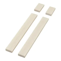 Pedestal Plate Inlay for Bendy, 2 pcs, light oak