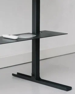 Pedestal Plate shelf, charcoal