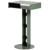 Pedestal Sidekick table, mossy green