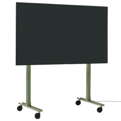 Pedestal Straight Rollin' TV stand, mossy green