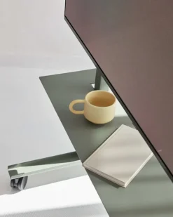 Pedestal Straight Rollin' TV stand, mossy green