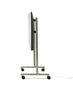 Pedestal Straight Rollin' TV stand, mossy green