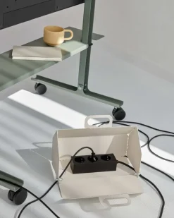 Pedestal Straight Rollin' TV stand, mossy green