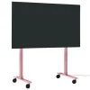 Pedestal Straight Rollin' TV stand, bubble gum