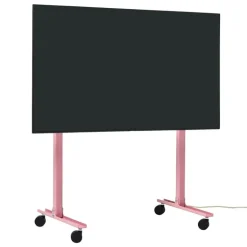Pedestal Straight Rollin' TV stand, bubble gum