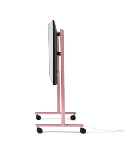Pedestal Straight Rollin' TV stand, bubble gum