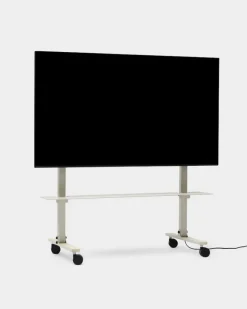 Pedestal Straight Rollin' TV stand, mushroom