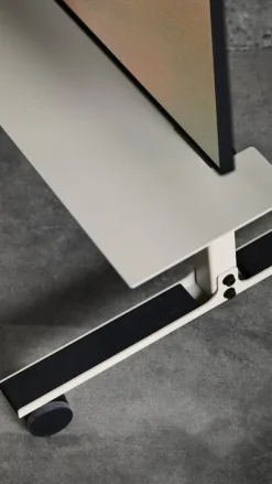 Pedestal Straight Rollin' TV stand, mushroom