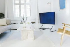 Pedestal Sway TV stand, charcoal