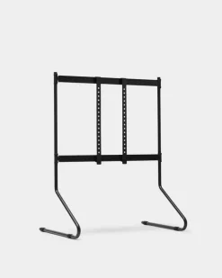 Pedestal Sway TV stand, charcoal