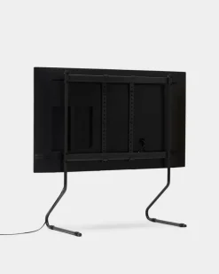 Pedestal Sway TV stand, charcoal