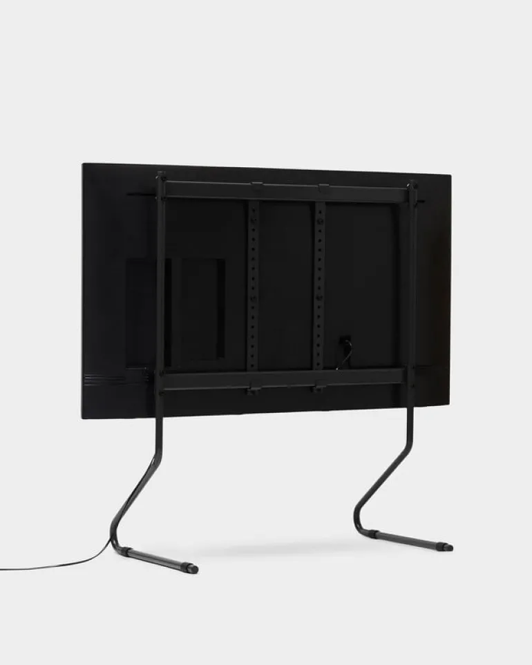 Pedestal Sway TV stand, charcoal
