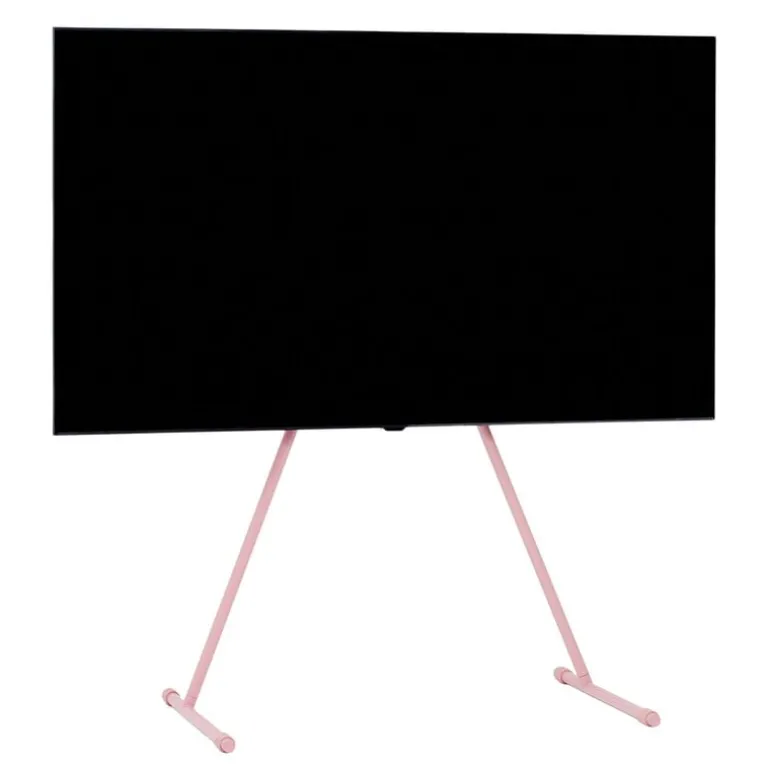 Pedestal Viva TV stand, bubble gum