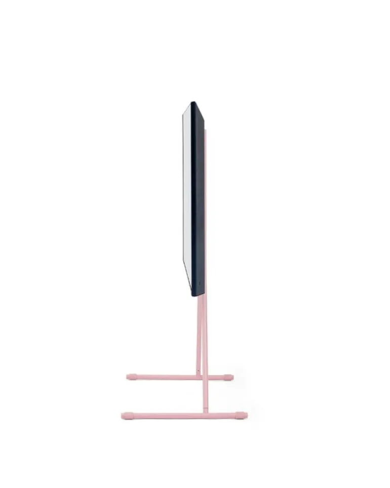Pedestal Viva TV stand, bubble gum