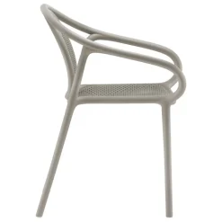 Pedrali Remind 3735r armchair, recycled plastic, grey