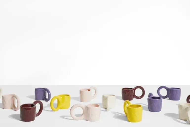 Petite Friture Donut mug, M, lemon