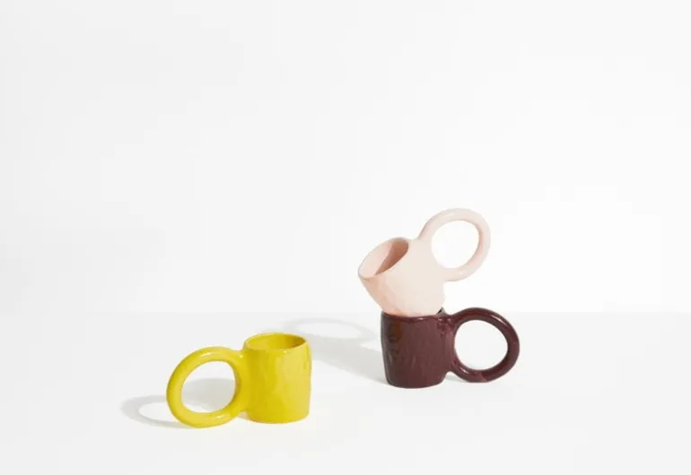Petite Friture Donut mug, M, lemon