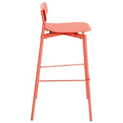 Petite Friture Fromme bar stool, 75 cm, coral
