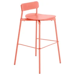Petite Friture Fromme bar stool, 75 cm, coral