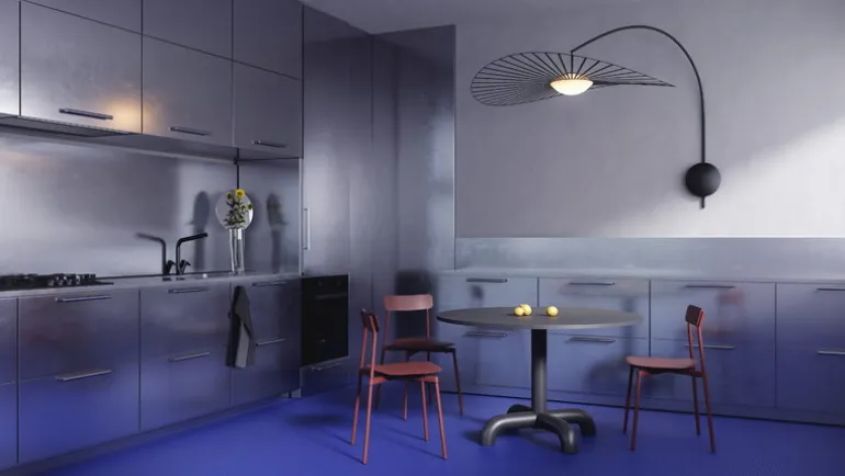 Petite Friture Fromme chair, brown red