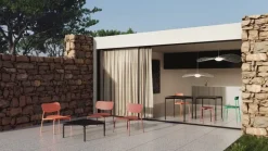 Petite Friture Fromme chair, brown red