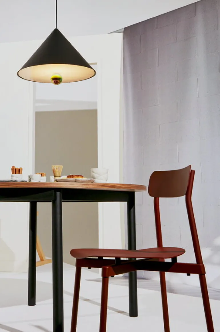 Petite Friture Fromme chair, brown red