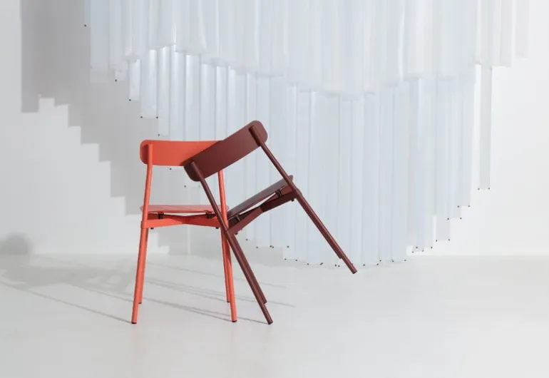 Petite Friture Fromme chair, brown red