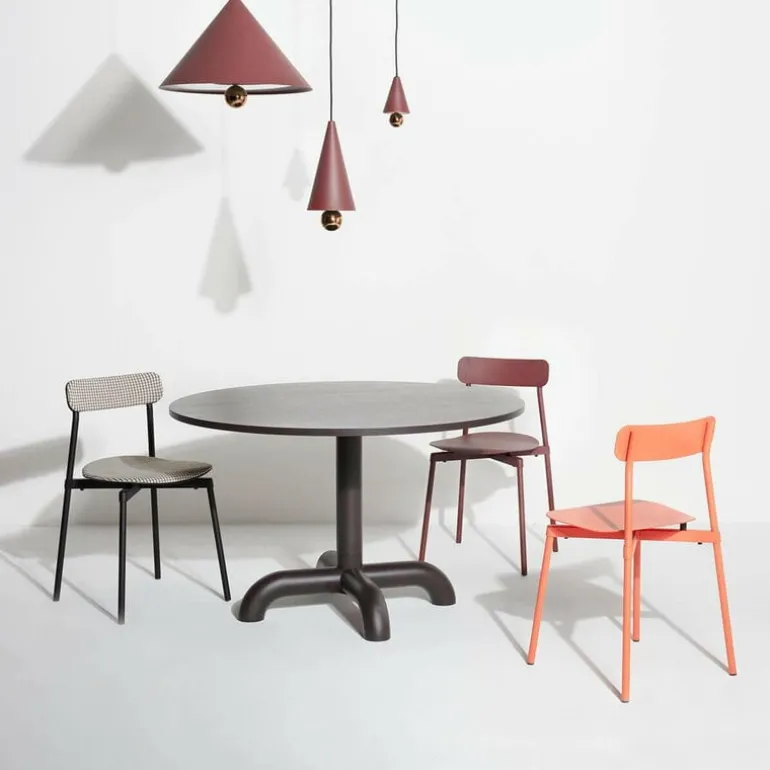 Petite Friture Fromme chair, brown red