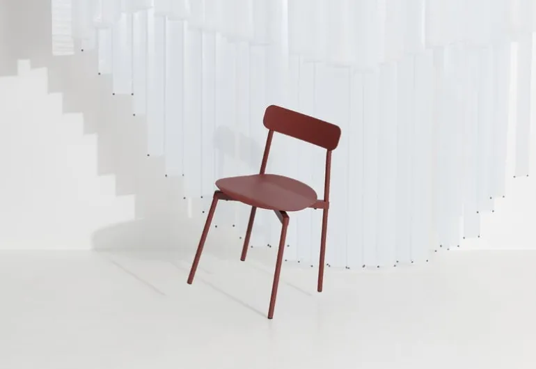 Petite Friture Fromme chair, brown red