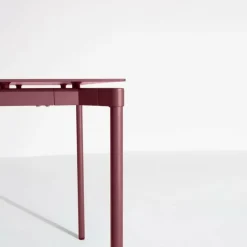 Petite Friture Fromme dining table, 90 x 180 cm, brown red