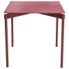 Petite Friture Fromme dining table, 70 x 70 cm, brown red