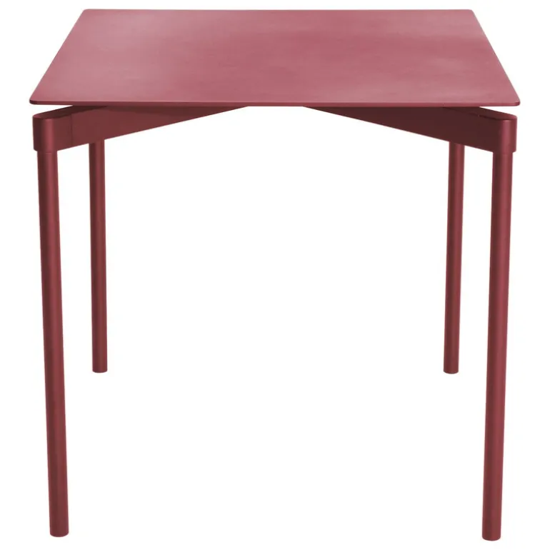 Petite Friture Fromme dining table, 70 x 70 cm, brown red