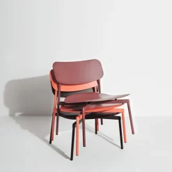 Petite Friture Fromme lounge chair, brown red