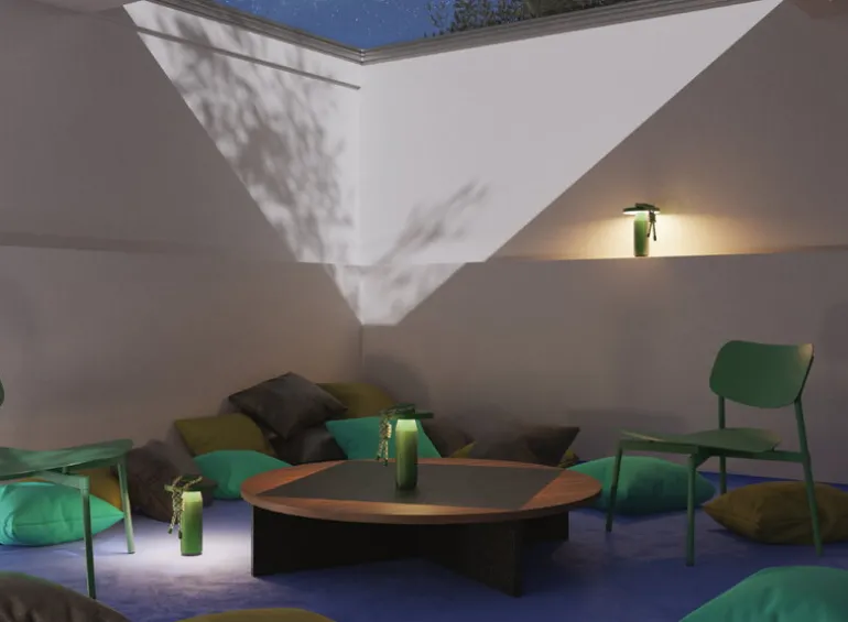 Petite Friture Fromme lounge chair, mint green