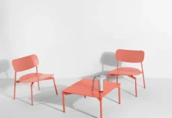 Petite Friture Fromme lounge chair, coral