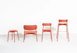 Petite Friture Fromme stool, coral