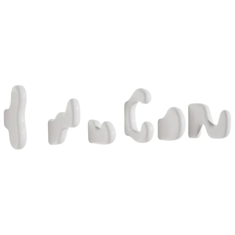 Petite Friture Klump wall hook, kit of 2, white