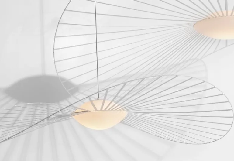 Petite Friture Vertigo Nova pendant, 140 cm, white