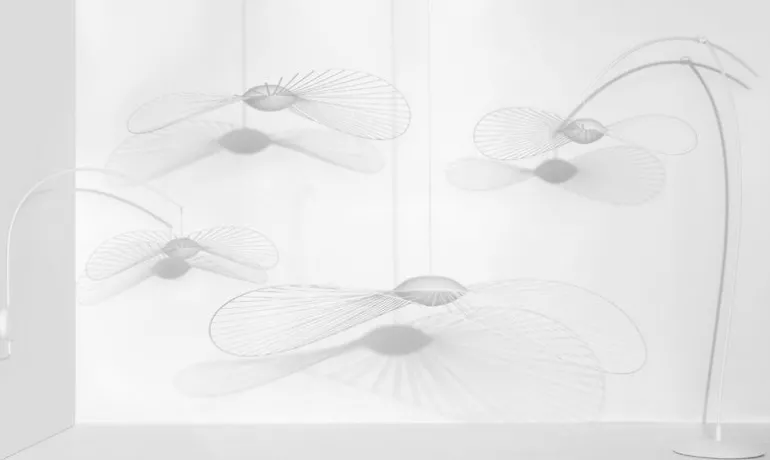 Petite Friture Vertigo Nova pendant, 140 cm, white